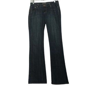 Seven For All Mankind Low Rise Flare Prewashed Denim 5 Pocket Jeans Size 28